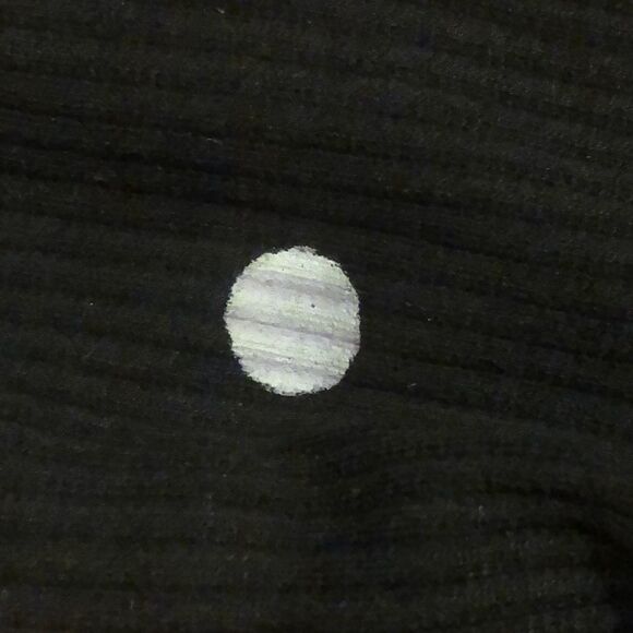 Two Piece Pink and Black with White Polka Pull On Pants With Scalloped Bottoms - Picture 11 of 12